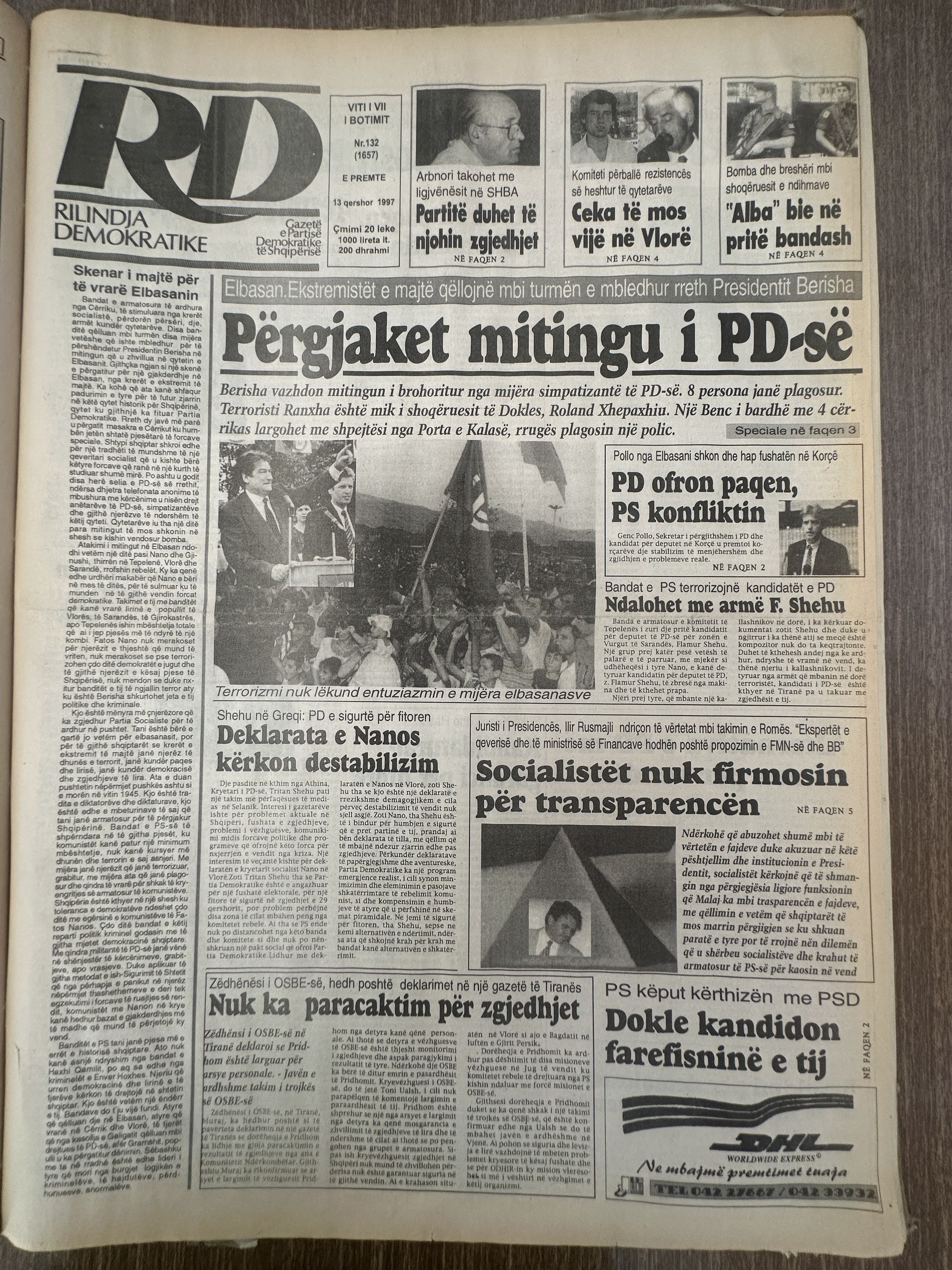 Rilindja Demokratike 1997-06-13